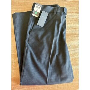 Men's Kenneth Cole Reaction Dress Pants Mini Windowpane Navy New With Tags 38x30